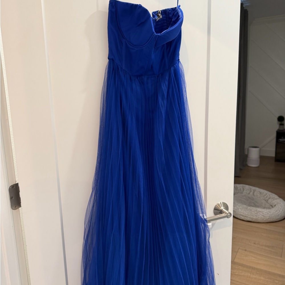 Vici Royal Blue Strapless Dress